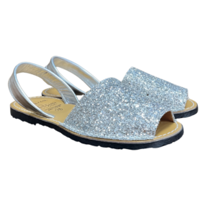 Avarca Purpurina Plateada