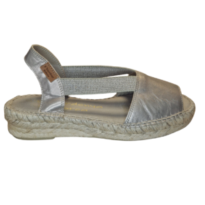 Alpargata Ania Piel Metalizada