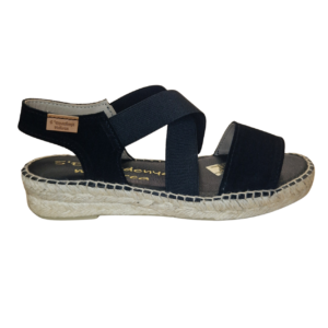 Alpargata Aida en Ante Negro