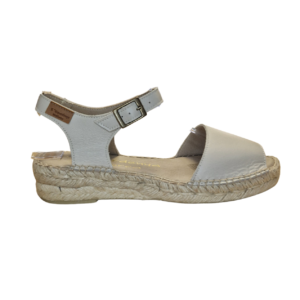 Alpargata Nora de Piel en Blanco roto