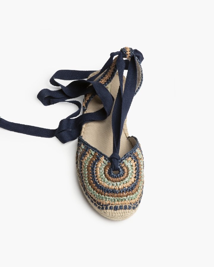 Sandalia crochet Azul - Imagen 2