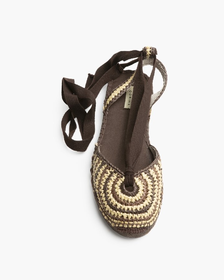 Sandalia crochet Café - Imagen 3