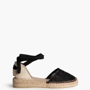 Alpargata Bordada Negra