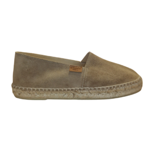 Alpargata camping Nilo de piel en Taupe