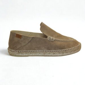 Alpargata Mocasin Bosco de Piel en Taupe